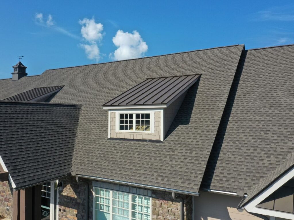 A a close up of a pleasant house roof.