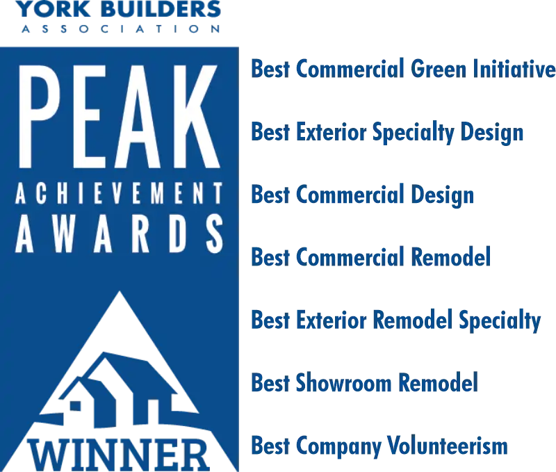 York Builders Association PEAK Achievement Awards winner - TC Backer Construction, York PA