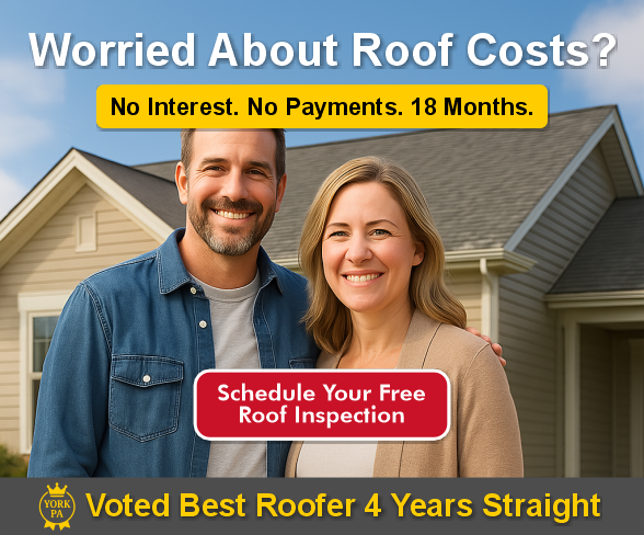 No Interest. No Payments. 18 Months. Same as Cash. Roof Financing.
